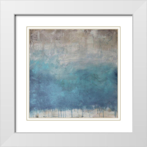 Serenity Paused White Modern Wood Framed Art Print with Double Matting by Bagnato, Judi