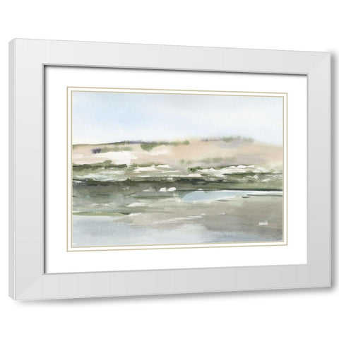 Valley Oasis I White Modern Wood Framed Art Print with Double Matting by Harper, Ethan