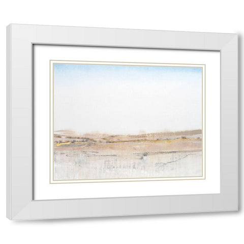 Far Horizon II White Modern Wood Framed Art Print with Double Matting by OToole, Tim