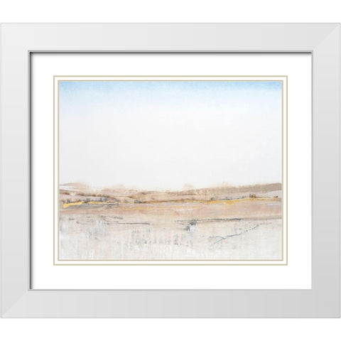 Far Horizon II White Modern Wood Framed Art Print with Double Matting by OToole, Tim