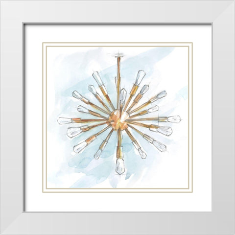 Retro Fixtures III White Modern Wood Framed Art Print with Double Matting by Harper, Ethan