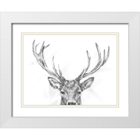 Well-Hello Dear I White Modern Wood Framed Art Print with Double Matting by Harper, Ethan