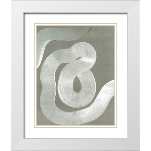 Rhizomes I White Modern Wood Framed Art Print with Double Matting by Lam, Vanna