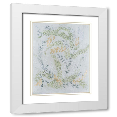 Germinate I White Modern Wood Framed Art Print with Double Matting by Lam, Vanna