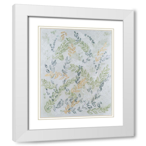 Germinate II White Modern Wood Framed Art Print with Double Matting by Lam, Vanna
