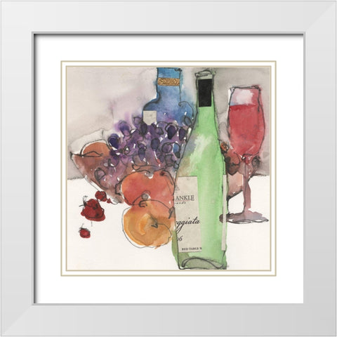 Fruitful Moment I White Modern Wood Framed Art Print with Double Matting by Dixon, Samuel