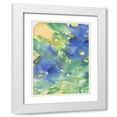 Fanciful Flora I White Modern Wood Framed Art Print with Double Matting by Dixon, Samuel