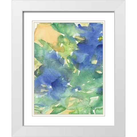 Fanciful Flora I White Modern Wood Framed Art Print with Double Matting by Dixon, Samuel