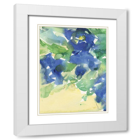 Fanciful Flora III White Modern Wood Framed Art Print with Double Matting by Dixon, Samuel