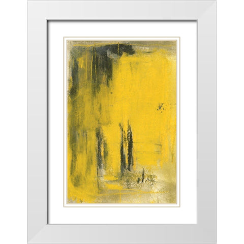 The Ginkgo Forest II White Modern Wood Framed Art Print with Double Matting by Dixon, Samuel
