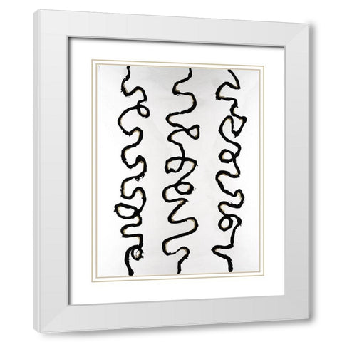 Sidetracked I White Modern Wood Framed Art Print with Double Matting by Willett, Michael