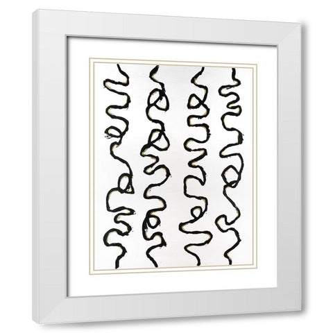 Sidetracked II White Modern Wood Framed Art Print with Double Matting by Willett, Michael