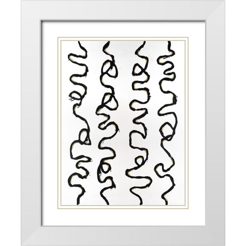 Sidetracked II White Modern Wood Framed Art Print with Double Matting by Willett, Michael