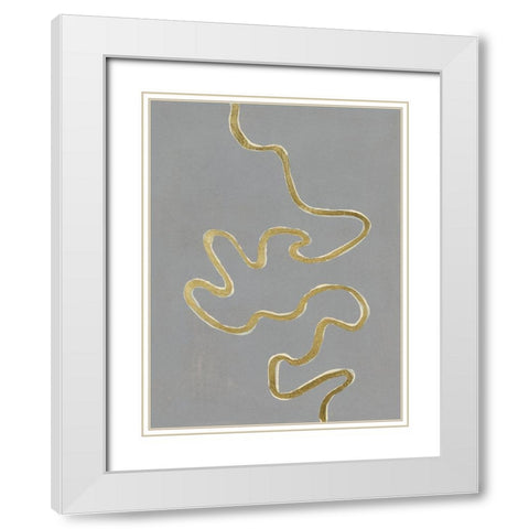 Oxbow IV White Modern Wood Framed Art Print with Double Matting by Willett, Michael
