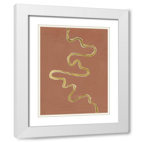 Oxbow VIII White Modern Wood Framed Art Print with Double Matting by Willett, Michael