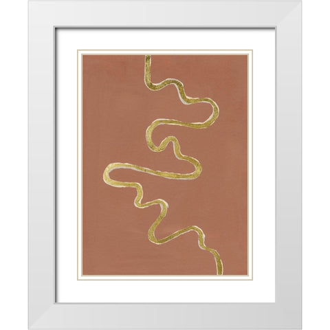 Oxbow VIII White Modern Wood Framed Art Print with Double Matting by Willett, Michael