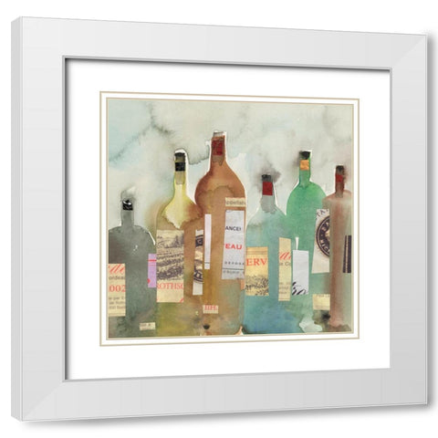 After the Magnum Lineup I White Modern Wood Framed Art Print with Double Matting by Dixon, Samuel