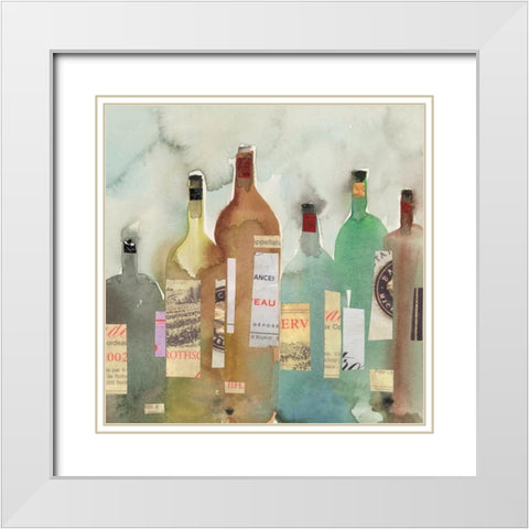 After the Magnum Lineup I White Modern Wood Framed Art Print with Double Matting by Dixon, Samuel