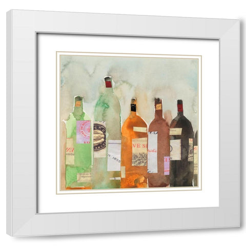 After the Magnum Lineup II White Modern Wood Framed Art Print with Double Matting by Dixon, Samuel