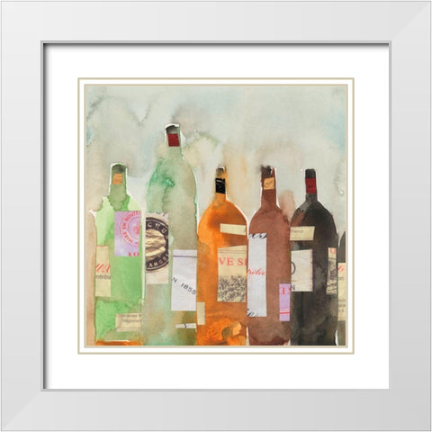 After the Magnum Lineup II White Modern Wood Framed Art Print with Double Matting by Dixon, Samuel