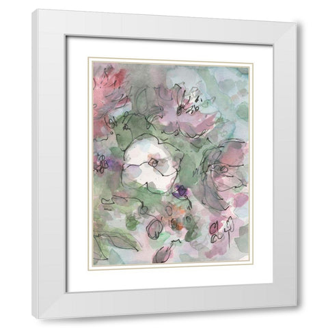 Dainty Details II White Modern Wood Framed Art Print with Double Matting by Dixon, Samuel