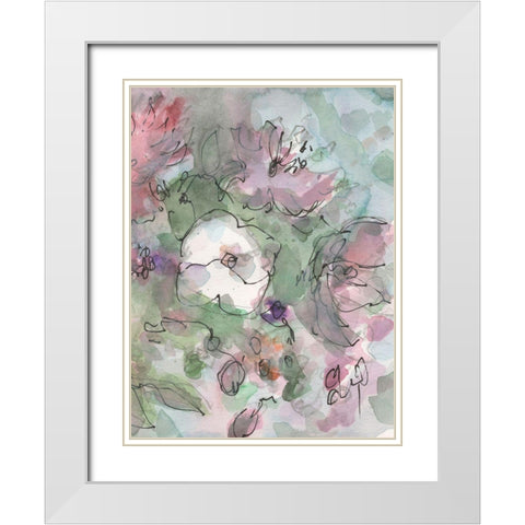 Dainty Details II White Modern Wood Framed Art Print with Double Matting by Dixon, Samuel