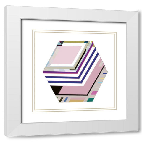 LTower 6B 6 White Modern Wood Framed Art Print with Double Matting by Cartissi