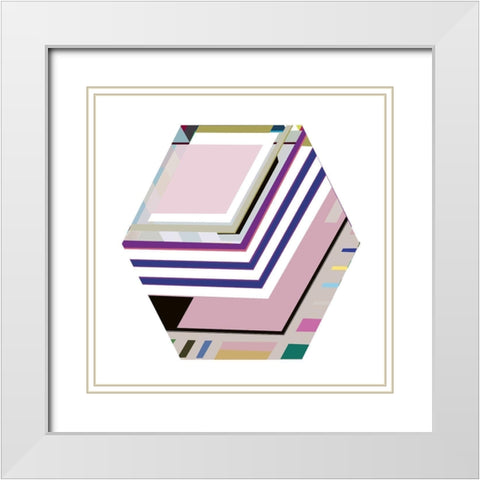 LTower 6B 6 White Modern Wood Framed Art Print with Double Matting by Cartissi