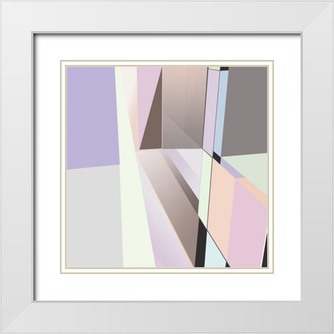 LTower23 4 Pastel White Modern Wood Framed Art Print with Double Matting by Cartissi
