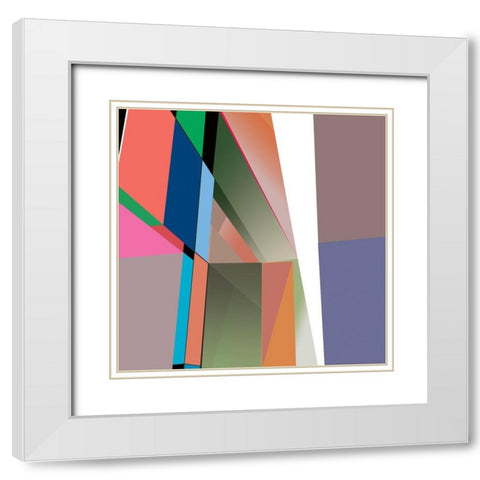 LTower23 6 Brights White Modern Wood Framed Art Print with Double Matting by Cartissi
