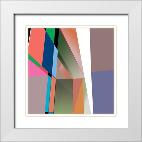 LTower23 6 Brights White Modern Wood Framed Art Print with Double Matting by Cartissi