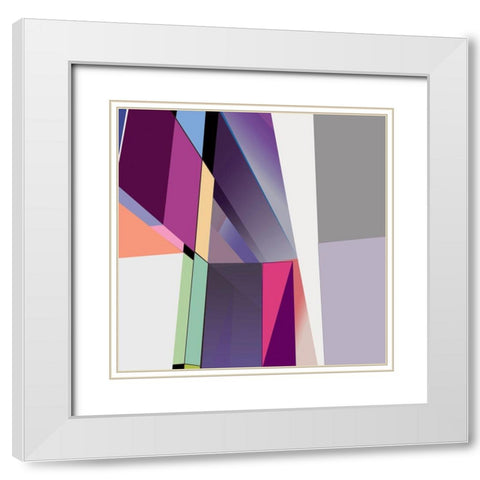 LTower23 8 Brights White Modern Wood Framed Art Print with Double Matting by Cartissi