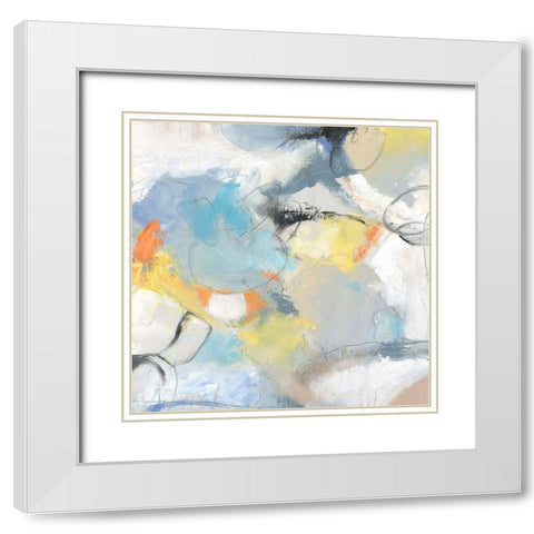 No Strings Attached I White Modern Wood Framed Art Print with Double Matting by OToole, Tim