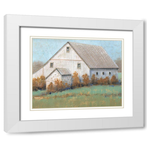 Rustic Barn I White Modern Wood Framed Art Print with Double Matting by OToole, Tim