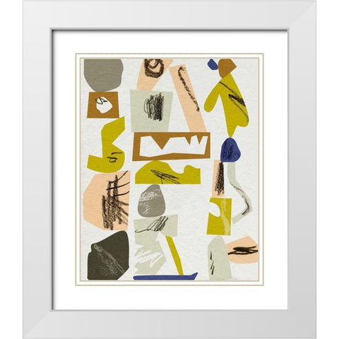 High Reach II White Modern Wood Framed Art Print with Double Matting by Wang, Melissa