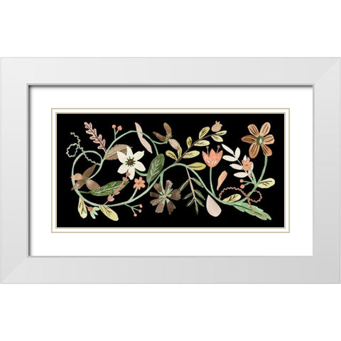 Sweet Fest V White Modern Wood Framed Art Print with Double Matting by Wang, Melissa