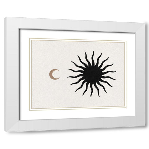 Starry Spirit I White Modern Wood Framed Art Print with Double Matting by Green, Jacob