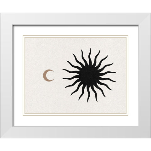 Starry Spirit I White Modern Wood Framed Art Print with Double Matting by Green, Jacob