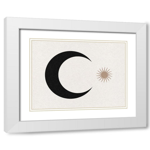 Starry Spirit II White Modern Wood Framed Art Print with Double Matting by Green, Jacob