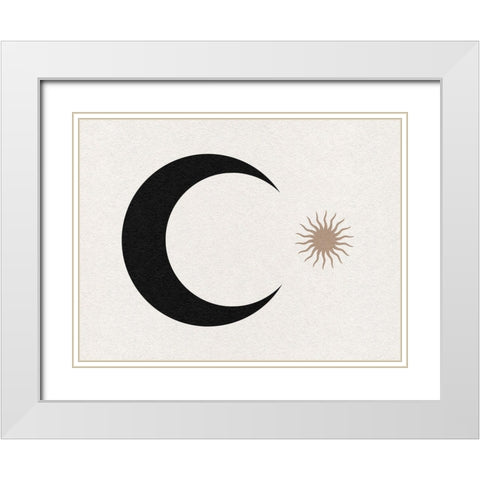 Starry Spirit II White Modern Wood Framed Art Print with Double Matting by Green, Jacob
