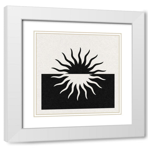 Starry Spirit III White Modern Wood Framed Art Print with Double Matting by Green, Jacob