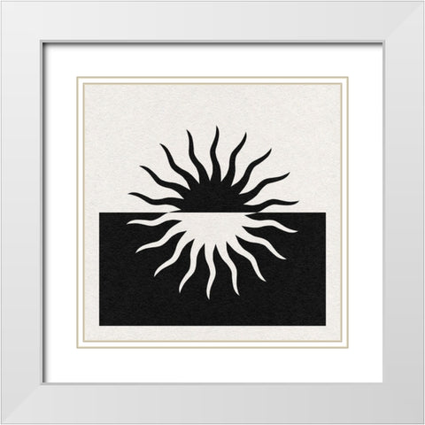 Starry Spirit III White Modern Wood Framed Art Print with Double Matting by Green, Jacob