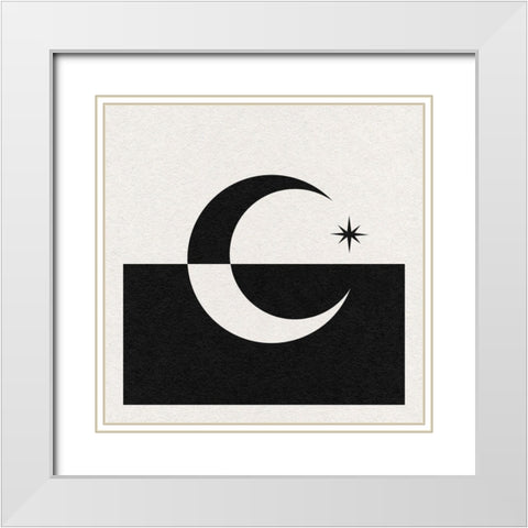 Starry Spirit IV White Modern Wood Framed Art Print with Double Matting by Green, Jacob