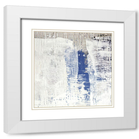 Amaze Pastels I White Modern Wood Framed Art Print with Double Matting by Aryai, Sia
