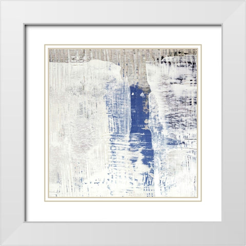 Amaze Pastels I White Modern Wood Framed Art Print with Double Matting by Aryai, Sia