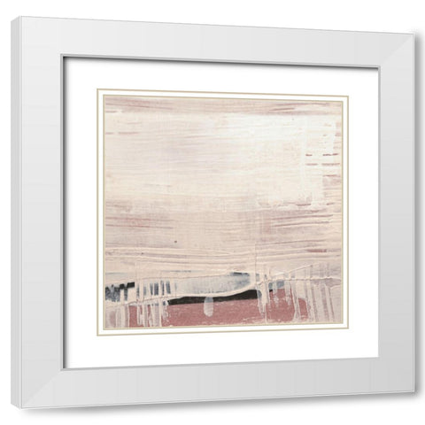 Amaze Pastels IV White Modern Wood Framed Art Print with Double Matting by Aryai, Sia