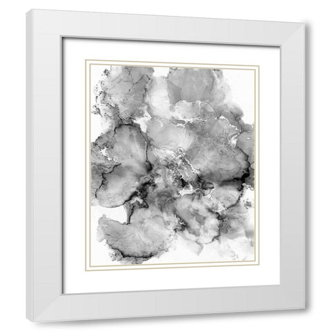 Neutral Crystal White Modern Wood Framed Art Print with Double Matting by Curinga, Kim