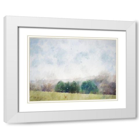 Trees In Color White Modern Wood Framed Art Print with Double Matting by Curinga, Kim