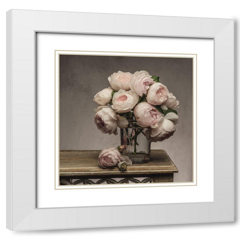 Simply Smitten White Modern Wood Framed Art Print with Double Matting by McLean, Leah