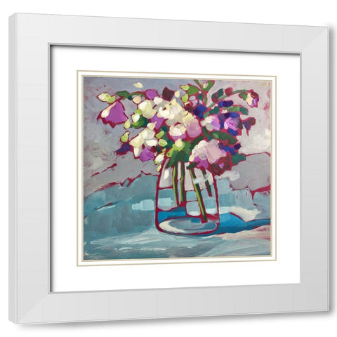 Inner Peace White Modern Wood Framed Art Print with Double Matting by Riger, Sue